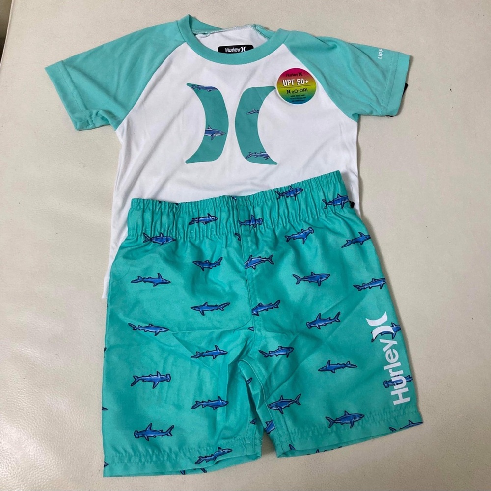 Hurley shark cute swim set 7002